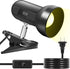 RONG&LAN LED Metal Clip On Light Clip on Lamp for Desk, 360° Adjustable Clamp Reading Light for Bed, Eye-Friendly Book Night Light for Desk Bed Ta...