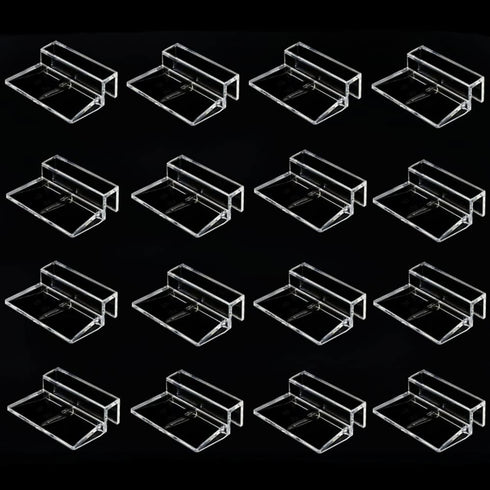 16pcs Aquarium Fish Tank Glass Cover Clip Support Holder,Clear Color Acrylic Fish Tanks Glass Cover Clip for Rimless Aquariums(6mm)...