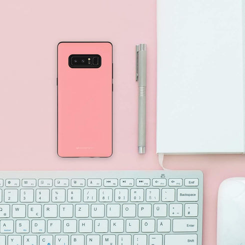 GOOSPERY Galaxy Note 8 Wallet Case with Card Holder, Protective Dual Layer Bumper Phone Case (Pink)...
