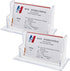 Business Card Holder for Desk Clear Acrylic Business Card Display Stand for Office Exhibition Home, 1 Slot Horizontal (Pack of 2)...