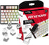 HyperX PBT Keycaps – Full Key Set, Double Shot PBT Material, English (US) Layout, 104 Keys – White...