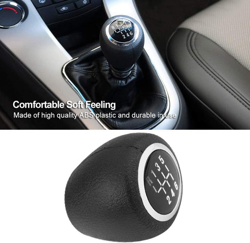 Akozon Chevy Cruze Gear Shift Knob 6 Speed Car Gear Shift Lever Knob Head Manual Shifter Knob for Cruze 2008 2009 2010 2011 2012...