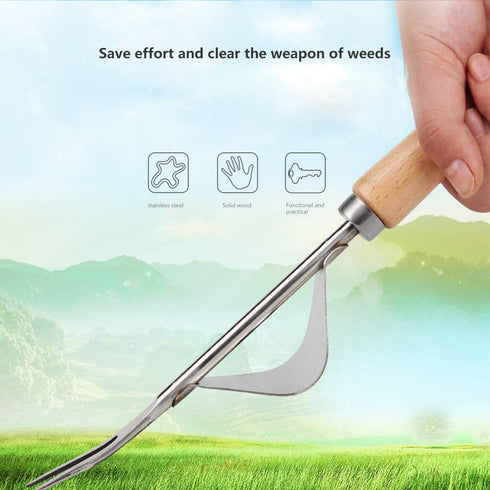 Hand Weeder Tool,Stainless Steel Manual Weed Puller Bend-Proof,Premium Gardening Tool for Easy Weed Removal and Deeper Digging 2 Pcs…...