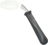 Rehabilitation Advantage Right Handed Grip Easy Coated Offset Spoon, Gray...