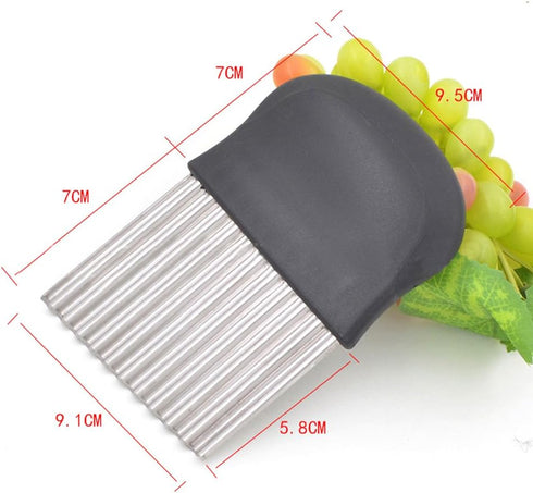 Guardians Crinkle Chopper, French Fries Potato Cutters Fruit Vegetable Wavy Chopper Knife Stainless Steel Blade Cutting Tool, Set of 2...