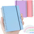 3 Pack Small Notebook, A6 Spiral Notebooks College Ruled 4.3" x 5.7", 100GSM 7mm College Ruled, 80 Sheets/160 Pages, Small Ruled Notebooks for Sch...