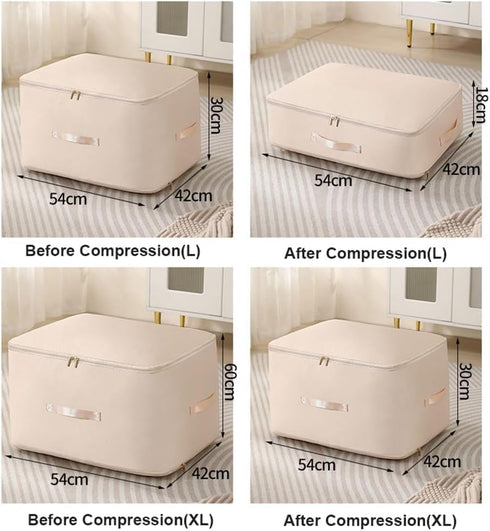 Ultra Space Saving Self Compression Organizer,Blanket Organizers And Storage,Space Bags, Organizer Bags for Comforters,Clothes,Winter Clothes Stor...
