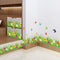 Amaom® Removable Beautiful Green Sunflower Flowers Grass with Flying Butterfly Wall Decals Murals Home Art Decor Peel Stick Wall Stickers for Wall...
