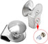 2 Pcs Stainless Steel Glass Door Clip Pulls for 5-8mm Glass, Glass Door Handle Clamps for Glass Cabinet Display Showcase, No Need to Drill...