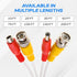 20FT White Premade BNC Video Power Cable Extension Wire for CCTV, Security Camera, DVR, Surveillance System, All in One Plug & Play Cord...