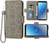Compatible with Coolpad Legacy S/SR Wallet Case Wrist Strap Lanyard Leather Flip Card Holder Stand Cell Accessories Folio Phone Cover for Cool Pad...