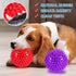 4.5” Heavy Duty Squeaky Dog Balls Toys for Medium Large Dogs 4 Pack Indestructible Dog Toys for Aggressive Chewers Spike Dog Balls for Clean Teeth...