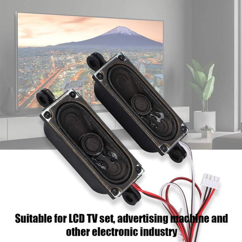 EBTOOLS TV Speaker, 2Pcs 4 Ohm 5W TV Box Speaker Loudspeaker Sound Amplifier Unit for LCD TV Advertising Player...