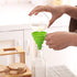 KongNai 4 Sizes Kitchen Funnel Set, Food Grade Silicone Collapsible Funnel, Funnels for Kitchen Use Filling Bottles, Canning, Cooking, and Water P...