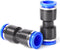 TAILONZ PNEUMATIC Blue Straight 2 Ways - 10MM Tube OD Push to Connect Tube Quick Fittings Push Lock PU-10 (Pack of 10)...