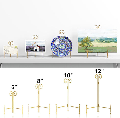 Plate Holder Display Stand, 12 Inch plate Stand for Display Large Platter, Heavy Dute Easel Stand Holder for Art Plate Dish Photo Frame...