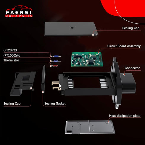 FAERSI Mass Air Flow Sensor Meter MAF 22680-7S000 AF10141 for 2003-2014 Altima & 2004-14 Maxima & 07-12 Sentra & 05-15 Xterra & 2003-2014 Murano |...