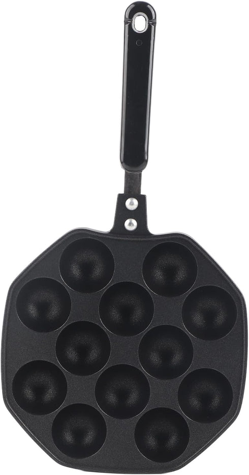 Aebleskiver Pan, Takoyaki Maker Iron Aebleskiver Pan Nonstick Aebleskiver Pan Black Pancake Pan Aluminum Non Stick Coating Ebelskiver Pan Pancake ...