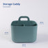 BLUE GINKGO Multipurpose Caddy Organizer - Stackable Plastic Caddy with Handle | Desk, Makeup, Dorm Caddy, Classroom Art Organizers (Made in Korea...