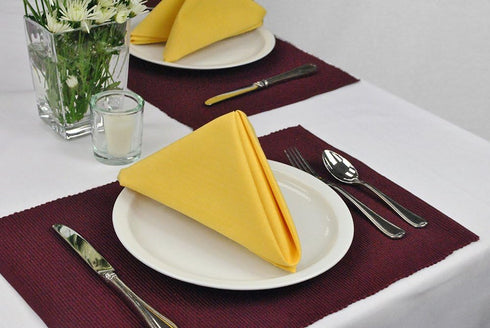DII Solid Pastel Napkin Set Cotton, Machine Washable, 20x20 Inch, Yellow, 6 Count...