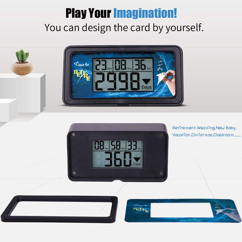 AIMILAR Digital Countdown Timer - 9999 Days Countdown with Backlight for Retirement, Wedding, Vacation, Christmas, New Baby, Classroom, Lab, Kitch...