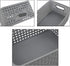 Teyyvn Plastic Storage Basket, 10.03" x 7.59" x 4.09", Pack of 6, Gray...