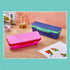It's Academic Flexi Storage Box with Lid, Compact and Collapsible Pencil Case Design for Craft and School Supplies, Pink and Blue, 2 Pack...