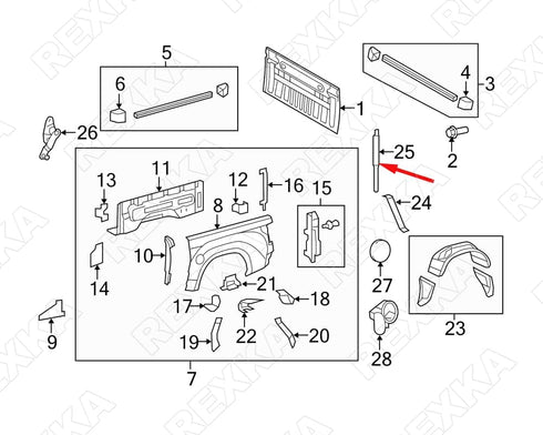 Rexka 30pcs Fender Liner Screw Grommet Compatible with Toyota Lexus 90189-06236 Highlander Prius Tundra LC500 RC200t RC300 RC350...