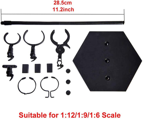 Doll Figure Stand, Toy Doll Holder,Action Figure Display for 1/6 1/9 1/12 Scale Toy...