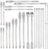 OLYCRAFT 26PCS Stainless Steel Lab Measuring Spatula Set, Micro Lab Scoop/Spoon Mixing Spatula for Powders Gel Cap Filler, Capsule Filler,Laborato...