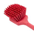 SPARTA 40501EC05 Plastic Large Scrub Brush, Kitchen Brush, Utility Brush With Long Handle For Cleaning, 20 Inches, Red...
