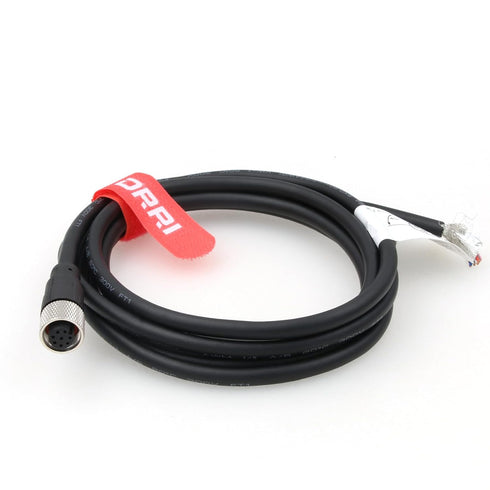 DRRI M12 8-Pins Female Sensor Connector to Fly Lead Waterproof Electrical Shield Cable for Automation Application (M12 8P Female Cable, 1M)......