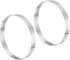 uxcell 2pcs Stainless Steel Cake Rings for Baking, Perforated Cake Mousse Ring Kitchen Baking Heat-Resistant 5.9" Diameter, 0.8" Height,for Cake D...