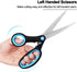 Left Handed Scissors for Adults, 8 Inch Lefty Scissors Bluk for Kids Student, All Purpose Sharp Blades Shears Set of 2 Pack, Great for Craft, Offi...