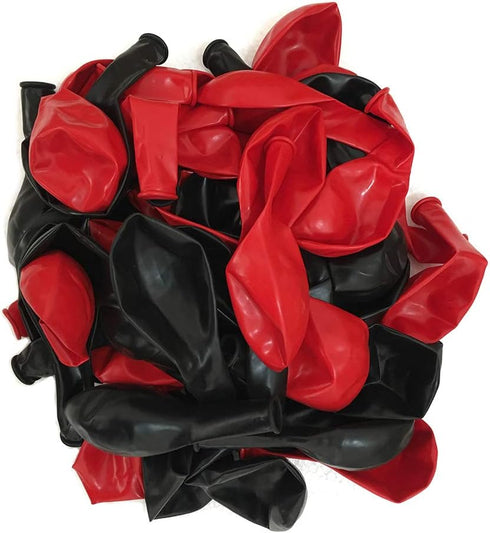 Red Black Balloons,100 pcs 12 inch Latex Balloons,birthday party decoration...