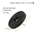1/4" Female Thumb Nuts with Rubber Pads, 5pc Thumb Wheel Lock Nut Adapter, Anti-Slip Rubber Washers with 1/4" Screw Hole for Attach The Camera to ...