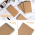 5 Pack Small Spiral Notebooks,3x5 Mini Pocket Notepad,Kraft Brown Memo Pad,75 Sheets/150 Pages little Note Pads for Home Work School Office Lined ...