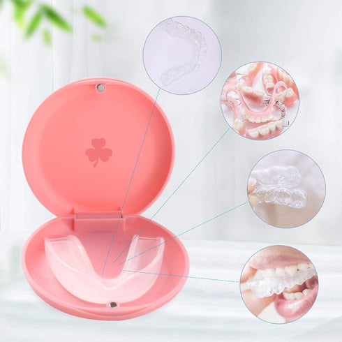 (2 Pack) Retainer Cases,Solid Orthodontic Retainer Case (Pink)...