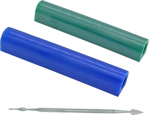 2 Pieces Carving Wax Ring Tube for Making Rings, Lost Wax Casting Supplies Hard Modeling Wax for Jewelry Ring Casting Mold Kit Ring Making with Wa...