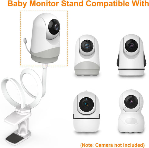 Baby Monitor Mount, Versatile Flexible Baby Monitor Stand Easy to Install, Baby Camera Mount Compatible with VT302 and Most Baby Monitors, without...