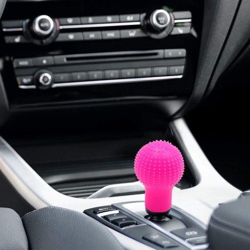 uxcell Pink Soft Silicone Vehicle Car Manual Gear Shift Lever Knob Dust Cover Protector...
