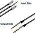 4.26FT MFi Certified Lightning to 1/4 Inch Audio Adapter Cable, Within 1/4 to USB C, 3.5mm to TS Audio Cable, DAC Chip Include, 3-in-1 Stereo 1/4 ...