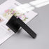 home improvement direct No Lock Dummy Door Lever, Single Sided Door Handle without Lock for Interior Use, Non-Turning Matte Black Suqare Heavy Dut...