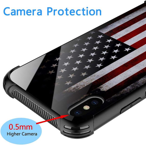 for iPhone XR Case, Military-Grade Protection, All-Around Shockproof Corners, Anti-Scratch Phone Case for iPhone XR - Old Flag...