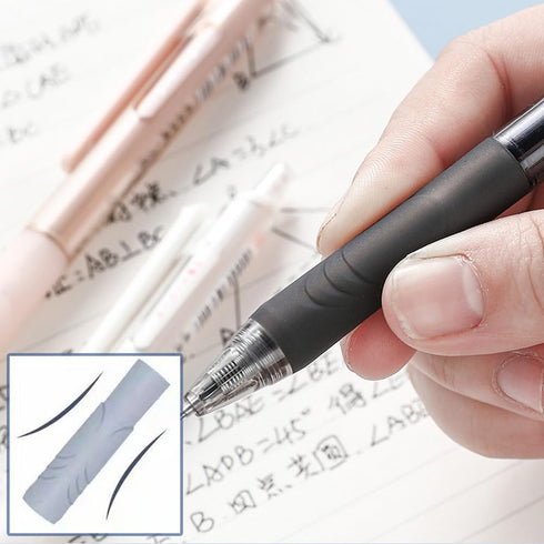 HeTaoCat Retractable Gel Pens, 0.5mm Fine Point, Quick Drying, Writing Drawing, Black ink gel pens, Box of 6 Pens (Multicolor)...