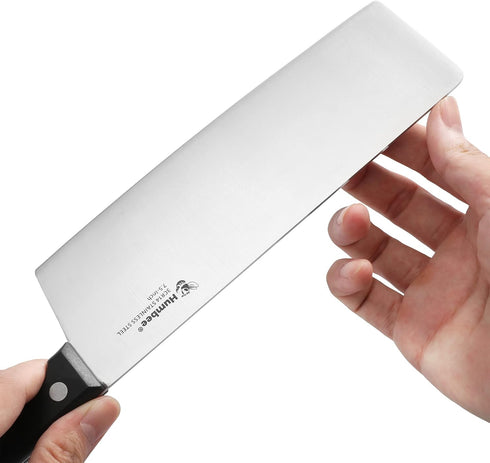 7.5-Inch Nakiri Knife Razor Sharp High Carbon Stainless Steel Meat Cleaver, Vegetable Chopper Kitchen Knife Multipurpose Chef Knife...