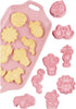 Cactus Cookie Cutter with Plunger Stamps,8 Piece Tropical Beach Themed Biscuit Cutter,3D Pineapple, Flamingo, Monstera Leaf and Palm Tree-Cracker ...