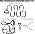 Heavy Duty 3 Dog Leash,3 Way Dog Leash No Tangle,Detachable 360° Swivel Device,Multiple Dog Leash with Padded Handle,for Walking and Training Two/...