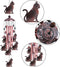 Garden Cat Wind Chimes Outdoor Indoor Decor - with 4 Tubes 6 Bells 7 Cats Wind Chime, Mobile Romantic Cat Wind Catcher, Cats Windchimes for Home, ...