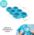 TrueZoo Diamond Silicone Mold Tray for Whiskey Bath Bombs Candy, Soap, and DIY Crafts, Dishwasher Safe, 1.75", Blue, Set of 1, Makes 6 Ice Cubes...